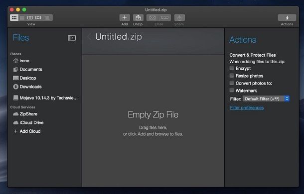 WinZip su macOS