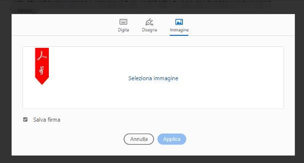 Come inserire immagine in PDF