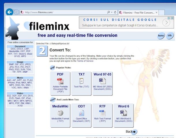 Screenshot di Fileminx su Windows 7