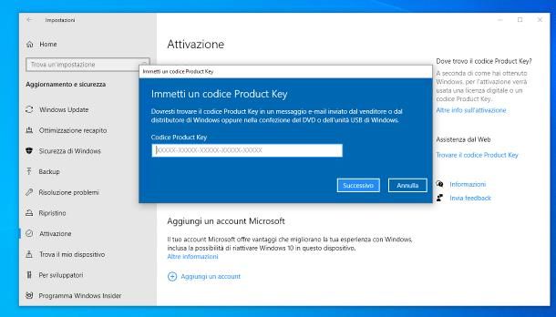 Come attivare Windows 10