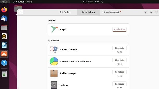 Come disinstallare app su Ubuntu