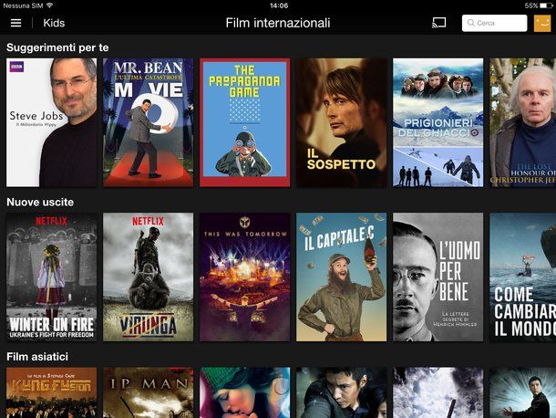 Come guardare film su iPad