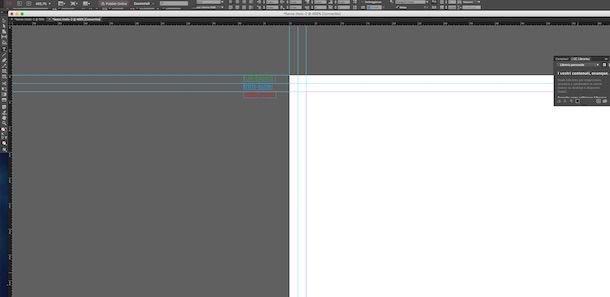 Screenshot di InDesign