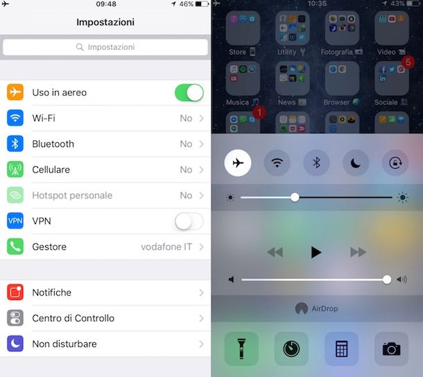 Screenshot di iPhone