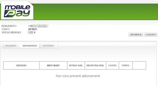 Screenshot di MobilePay