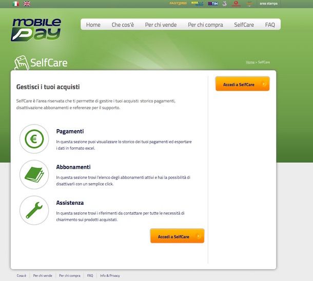 Screenshot di MobilePay