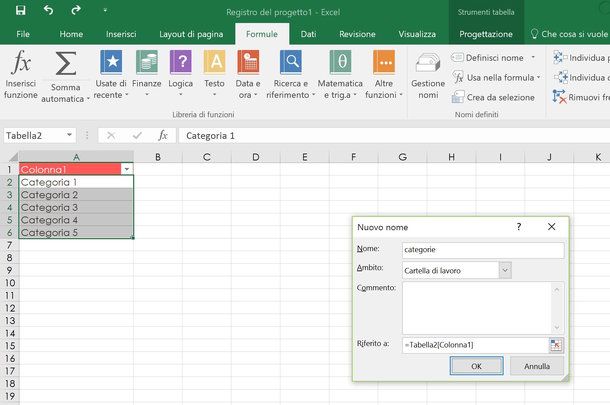Come creare menu a tendina Excel