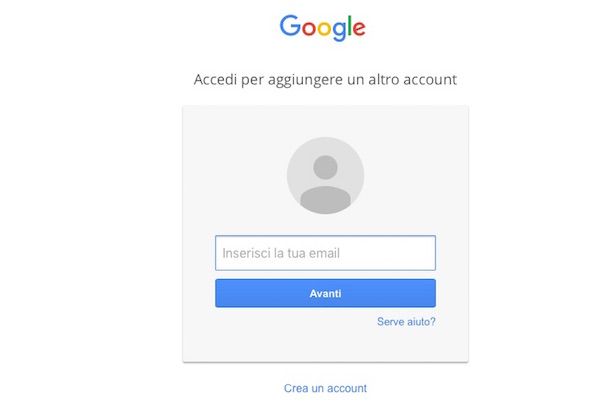 Screenshot che mostra come cambiare nome account Google