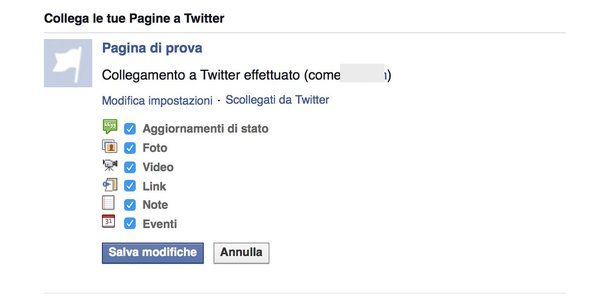 Come collegare pagina Facebook a Twitter