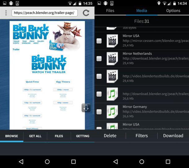 Come scaricare film Android