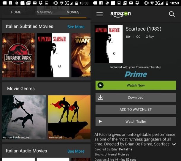 Come scaricare film Android