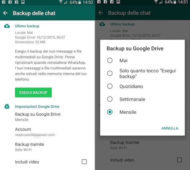 Recuperare messaggi cancellati da WhatsApp su Android