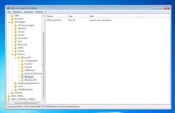 Screenshot di Windows Update su Windows 7