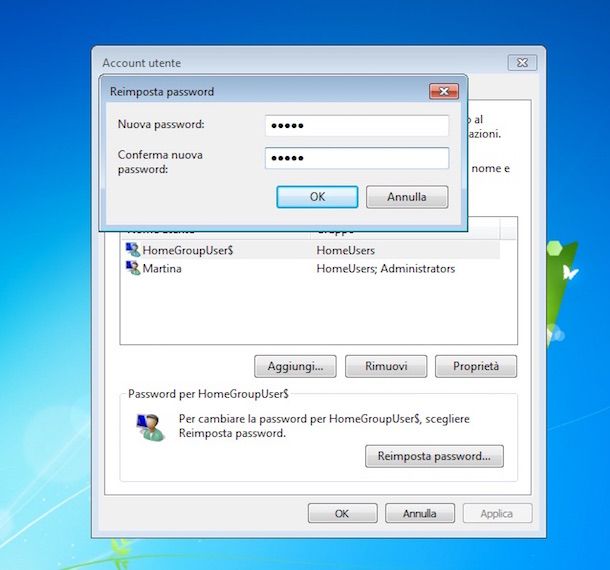 Screenshot di Windows 7