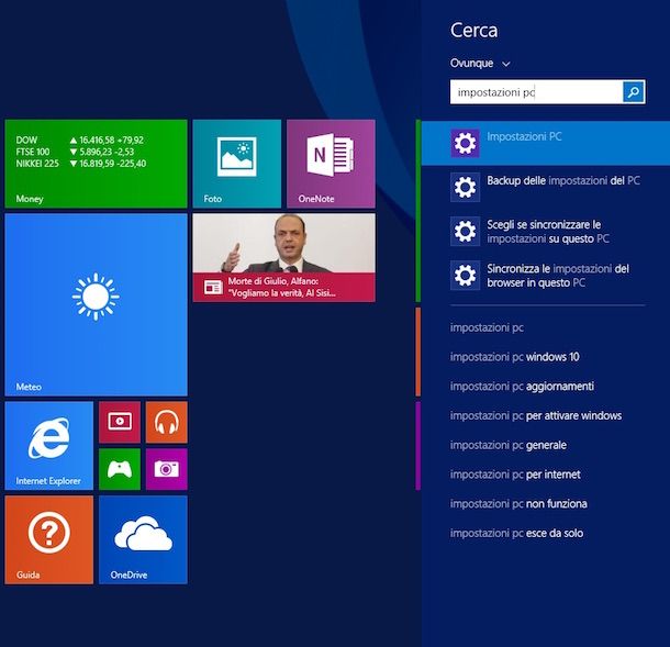 Screenshot che mostra come formattare Windows 8 senza CD