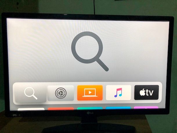 Schermata home Apple TV