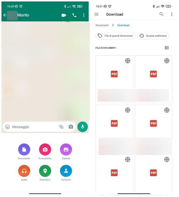 Come inviare PDF con WhatsApp: Android