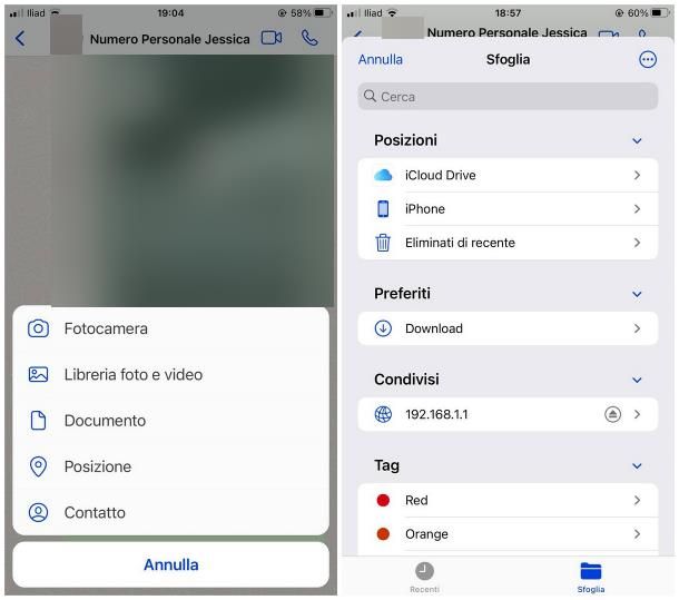 Come inviare PDF con WhatsApp: iPhone