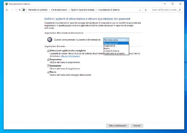 Come disattivare ibernazione Windows 10