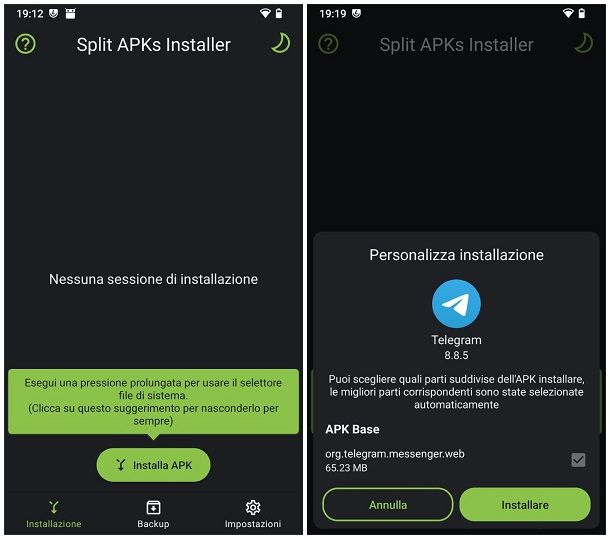 Come installare AAB, XAPK con OBB e APKS su Android