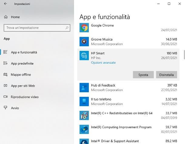 Come disinstallare driver stampante