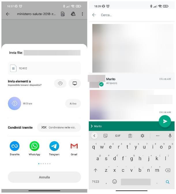 Come inviare PDF con WhatsApp: Android