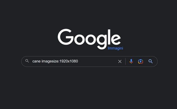 Come cercare immagini su Google per dimensioni