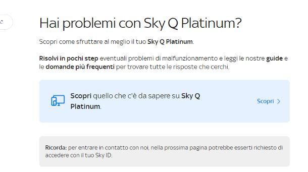 Come resettare decoder Sky