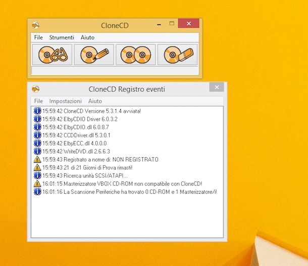 Screenshot di CloneCD