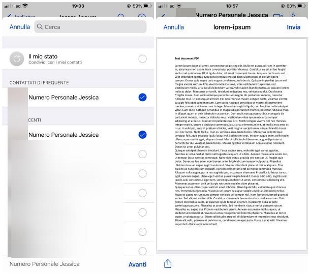 Come inviare PDF con WhatsApp: iPhone