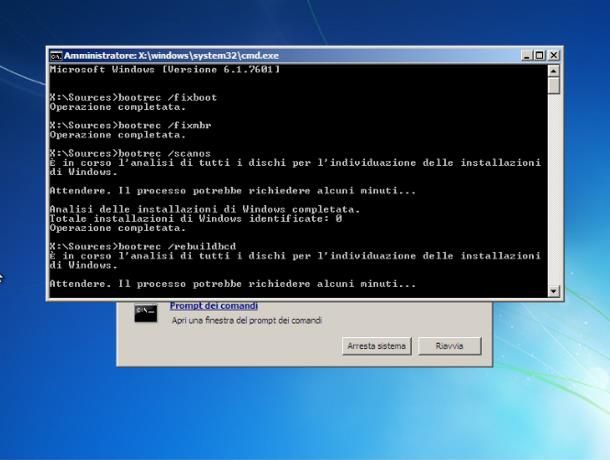 Come ripristinare MBR Windows 7