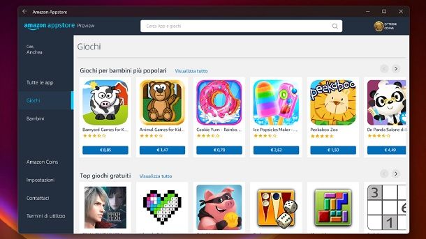 Emulare Android su PC con Amazon Appstore