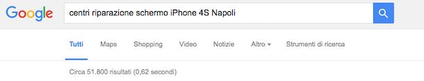 Screenshot Google