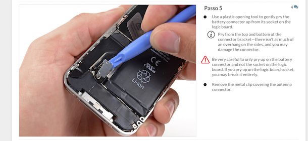 Screenshot che mostra come aprire iPhone 4