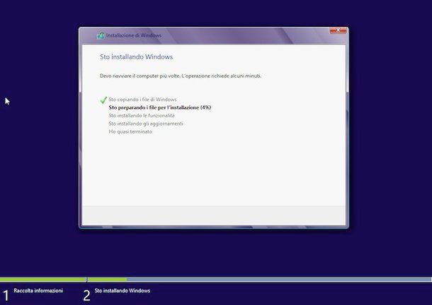 Come creare partizione windows 8