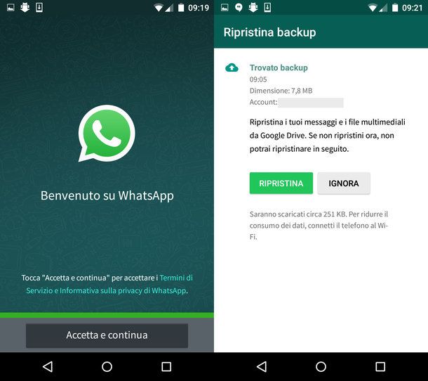 whatsap how to restore backup from google drive
