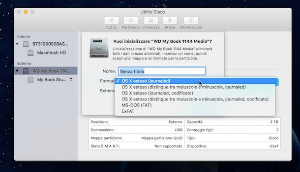 Come formattare hard disk esterno Mac | Salvatore