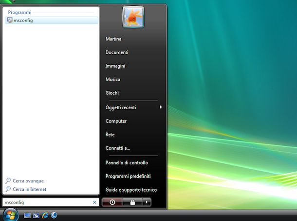 Screenshot di Windows Vista