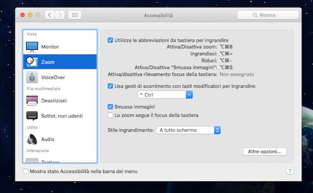 Screenshot di OS X