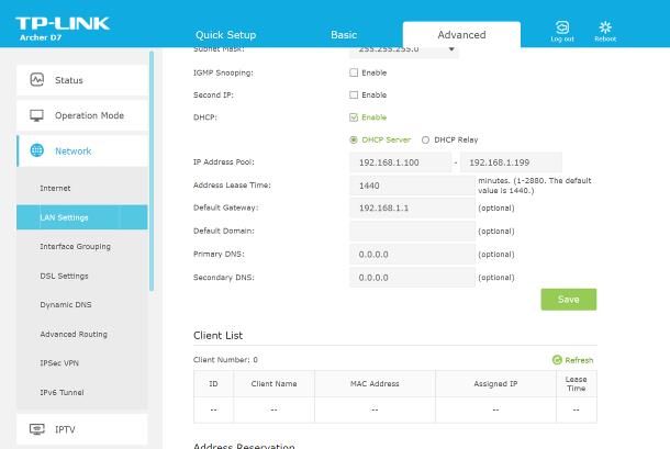 Come cambiare DNS router