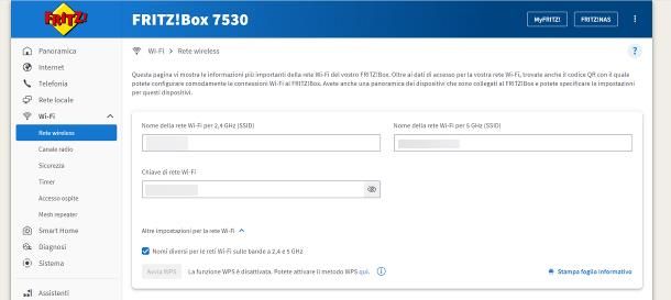 Come cambiare SSID Fastweb