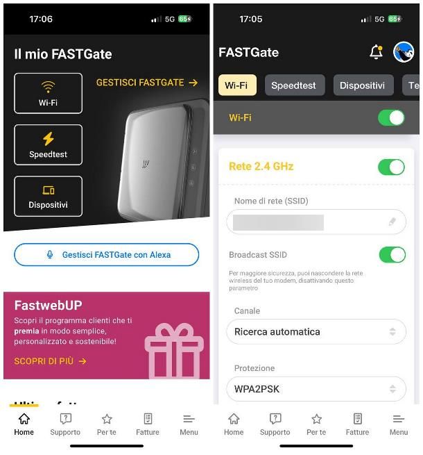 Come cambiare SSID Fastweb