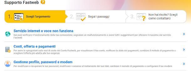Come parlare con operatore Fastweb da PC