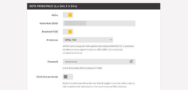 Come cambiare SSID Fastweb
