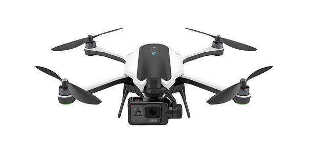 Foto di un drone con supporto per GoPro