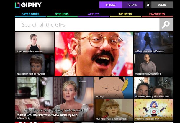 Screenshot che mostra come pubblicare GIF su Facebook