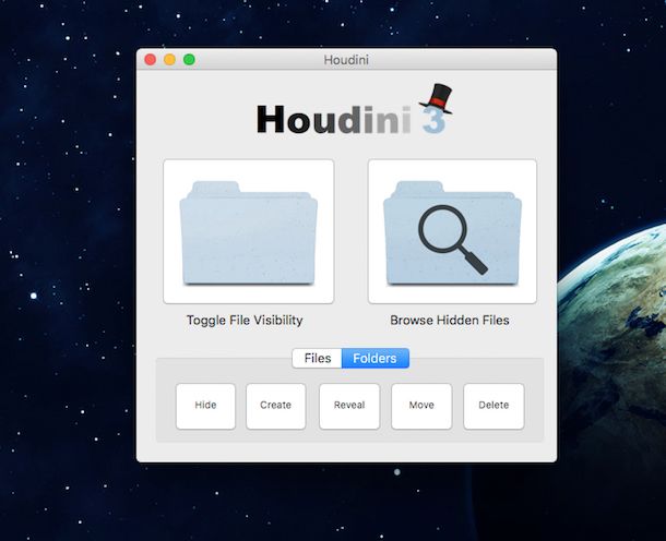 Screenshot di Houdini