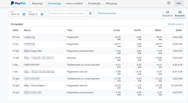 captura de pantalla de paypal