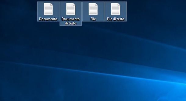 Screenshot che mostra come rinominare più file su Windows