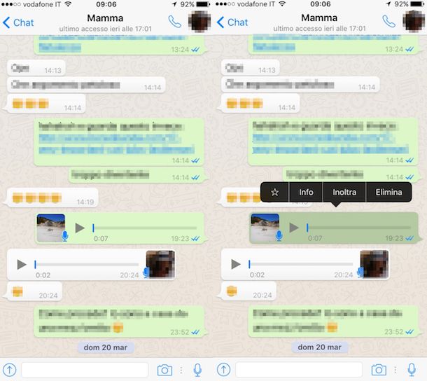registrazioni whatsapp